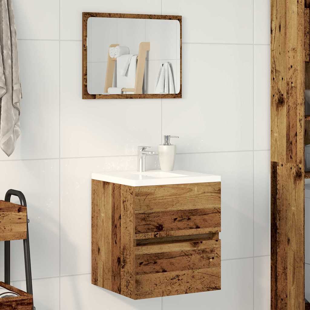 Sink Cabinet Old Wood 41x38.5x45 cm Engineered Wood - Merlin Deals