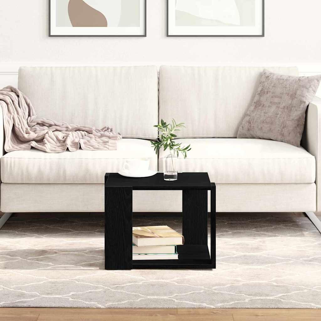 Coffee Table Black oak 40x40x30 cm Engineered wood - Decor Base