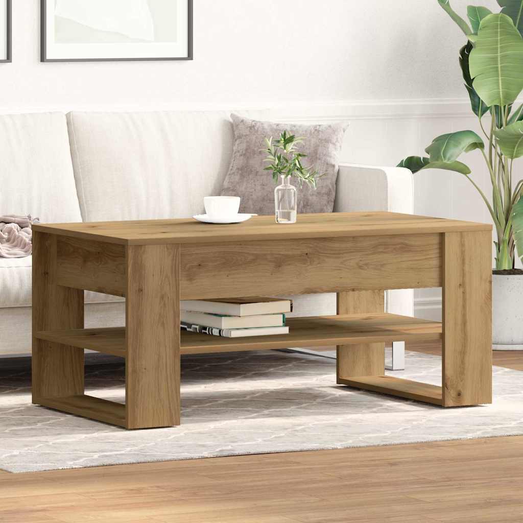 Coffee Table Artisan oak Solid oak wood Medium Coffee Table - The Home Maker