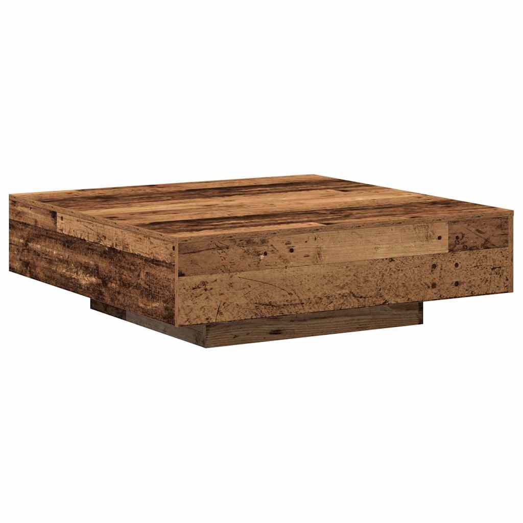 Coffee Table - Old Wood, 100x100x31 cm, Made from Engineered Wood - Brittle & Co