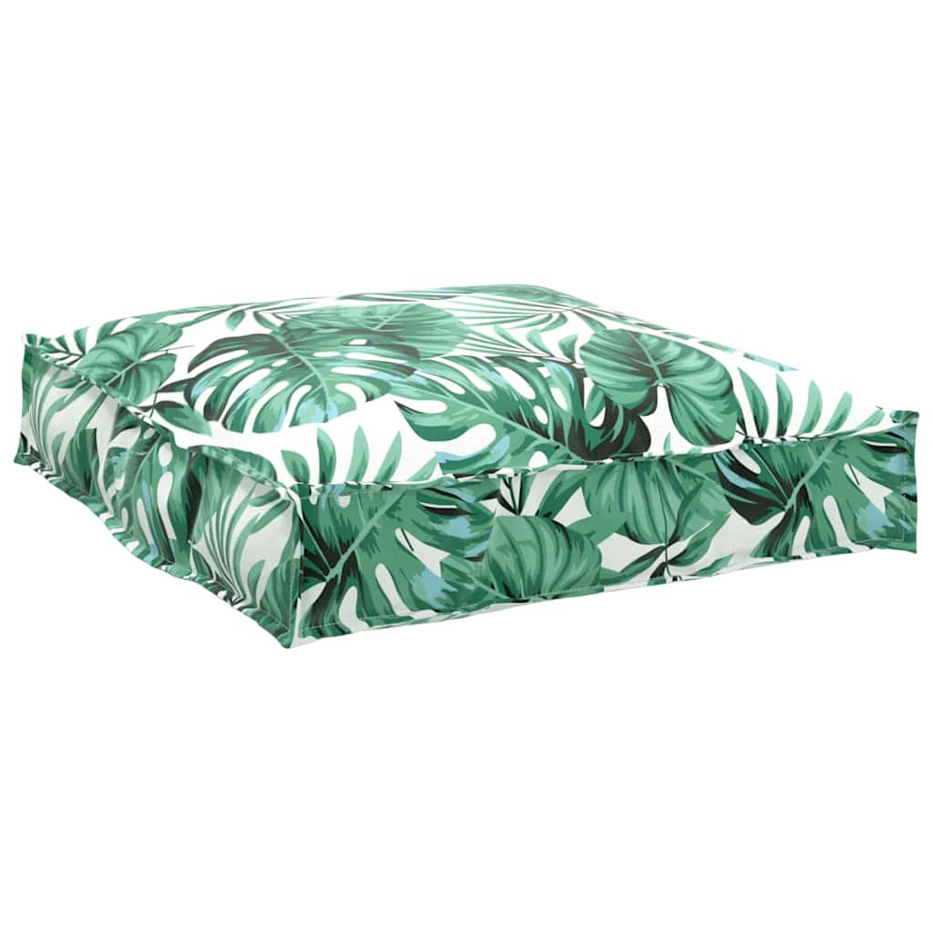 Pallet Cushion for Seat Leaf Pattern 70x70x12 cm Oxford Fabric - Direct Imports