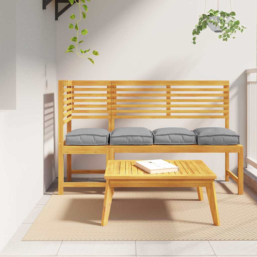 Pallet Cushions for Seat 4 pcs Grey 40x40x8 cm Oxford Fabric - Casper Homes