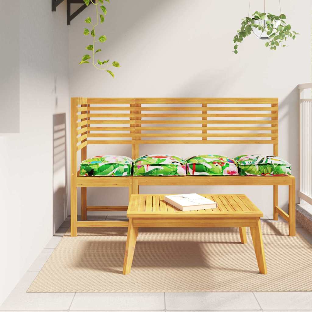 Pallet Cushions for Seat 4 pcs Tropical Jungle 40x40x8 cm Oxford Fabric - Decor Base
