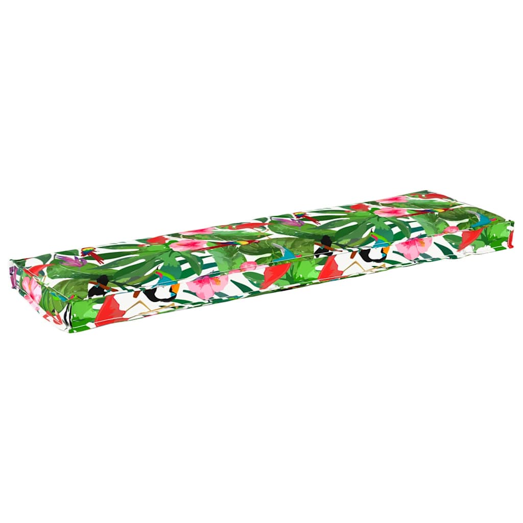 Pallet Cushion for Bench Tropical Jungle 140x40x8 cm Oxford Fabric - The Home Maker