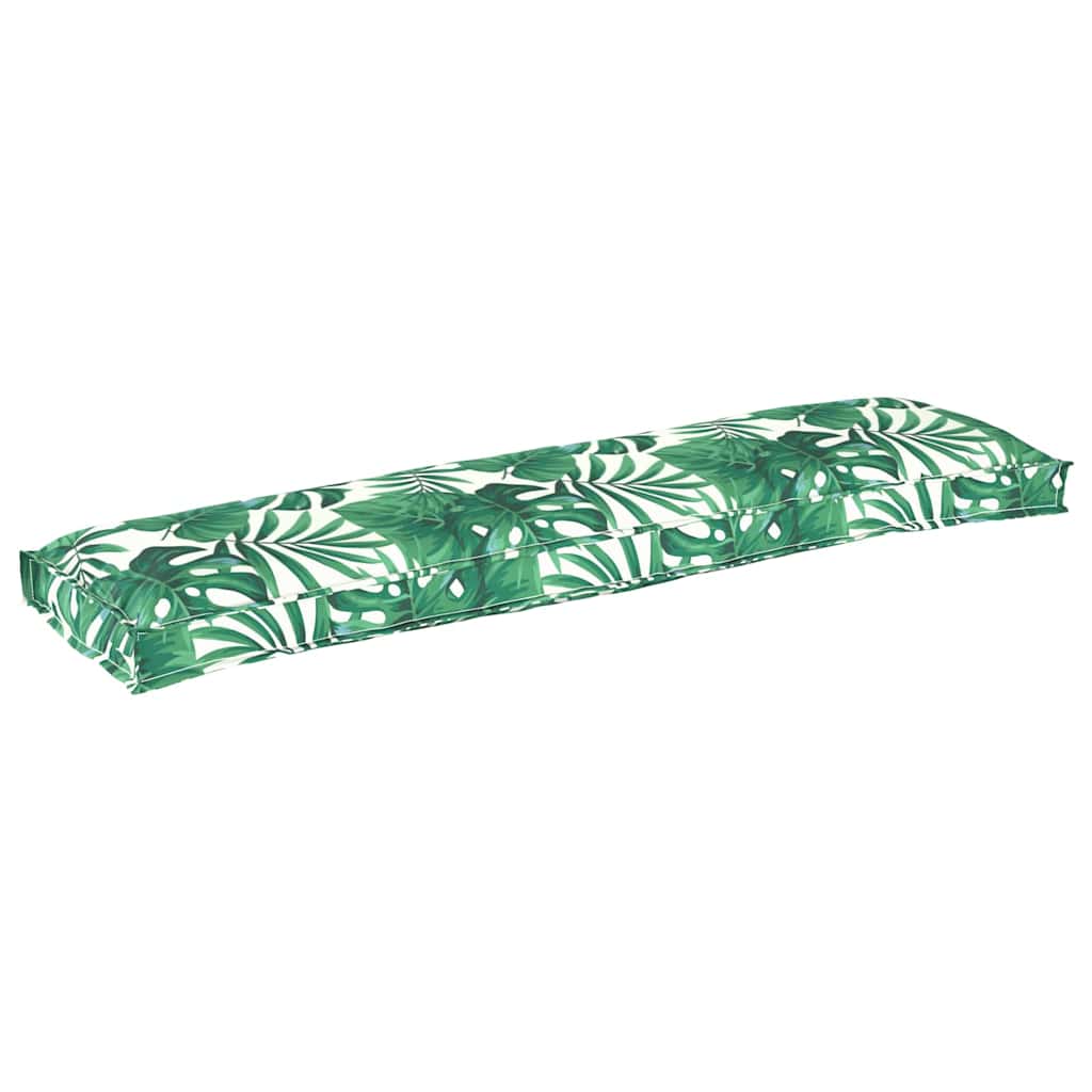 Pallet Cushion for Bench Leaf Pattern 150x40x8 cm Oxford Fabric - Decor Base