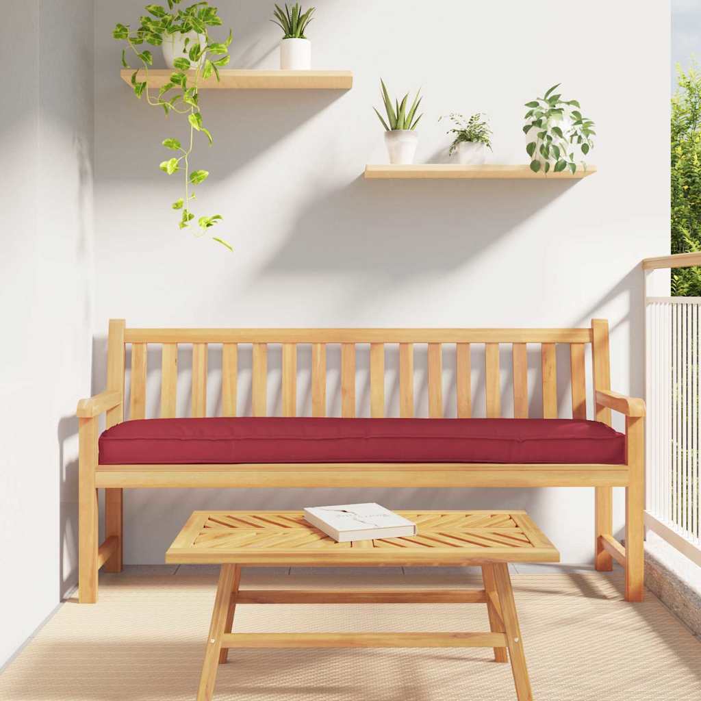 Pallet Cushion for Bench Wine Red 200x40x8 cm Oxford Fabric - Merlin Deals