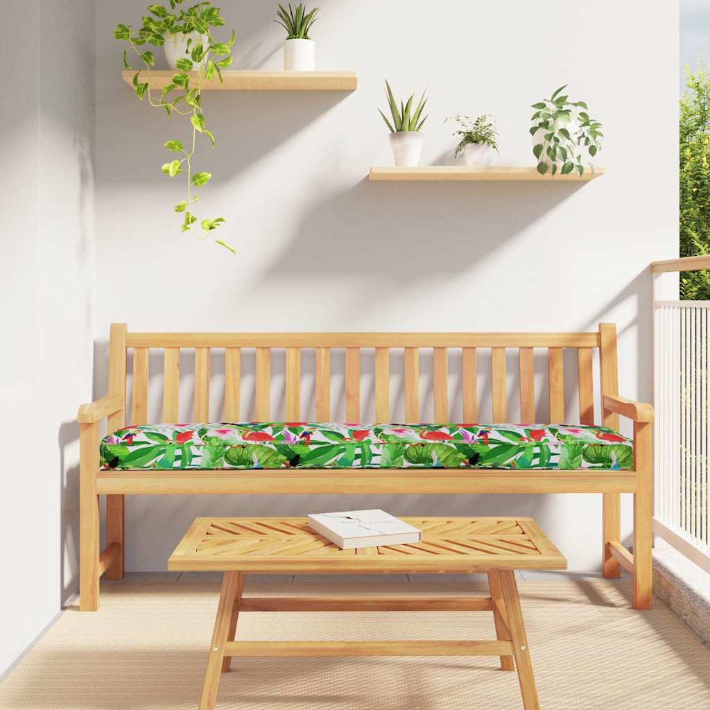 Pallet Cushion for Bench Tropical Jungle 200x40x8 cm Oxford Fabric - Sid & Sam