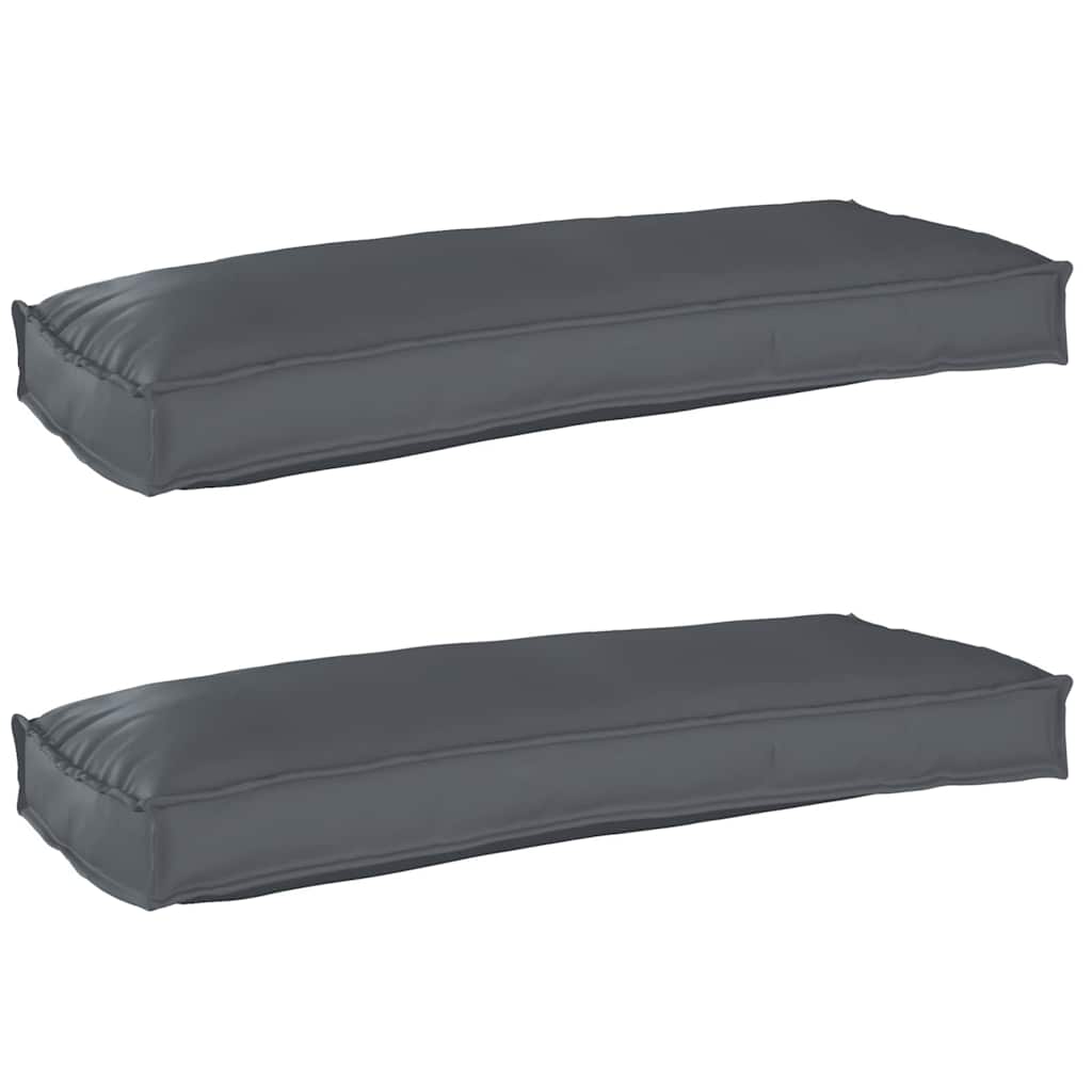 Pallet Cushions for Bench 2 pcs Anthracite 100x40x8 cm Oxford Fabric - Design Hut