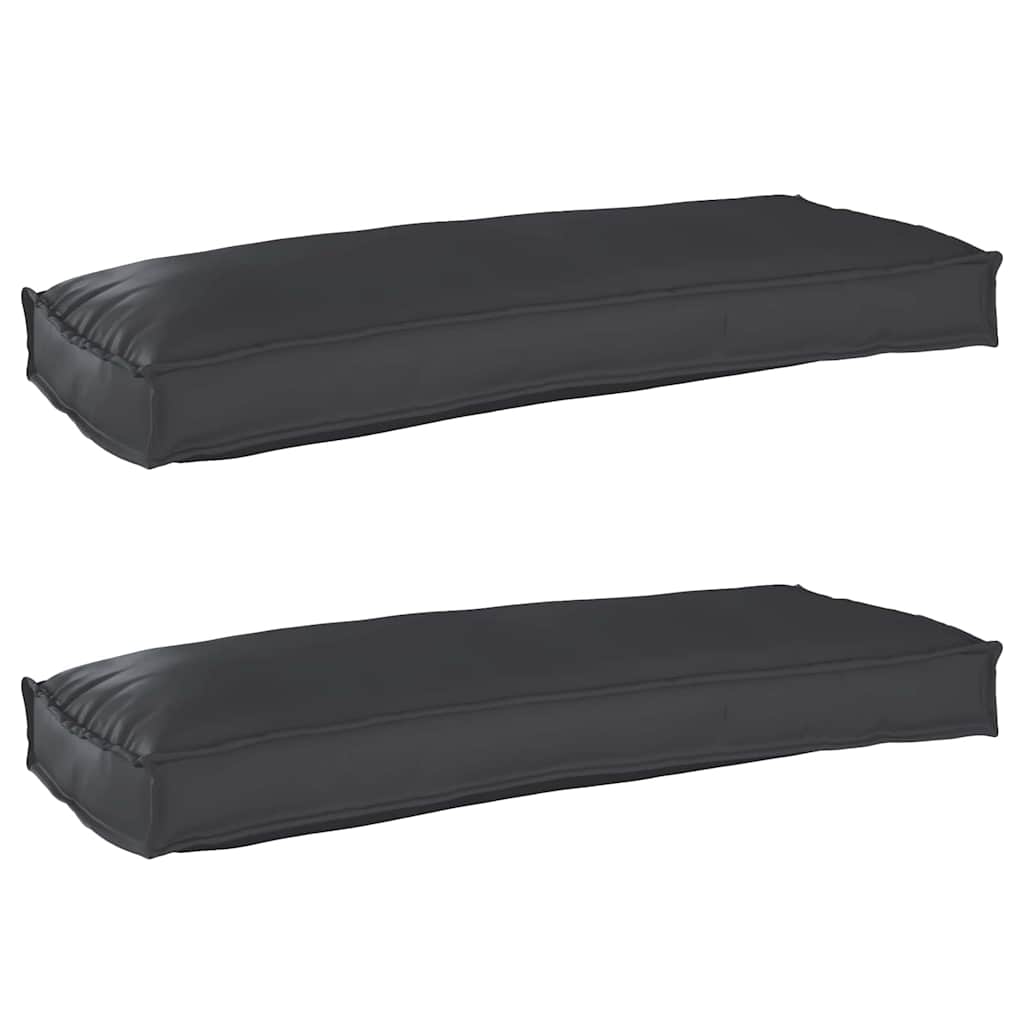Pallet Cushions for Bench 2 pcs Black 100x40x8 cm Oxford Fabric - Casper Homes