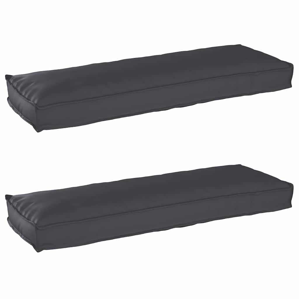 Pallet Cushions for Bench 2 pcs Black 120x40x8 cm Oxford Fabric - Sid & Sam