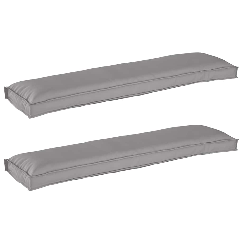 Pallet Cushions for Bench 2 pcs Grey 150x40x8 cm Oxford Fabric - Millennium Furniture