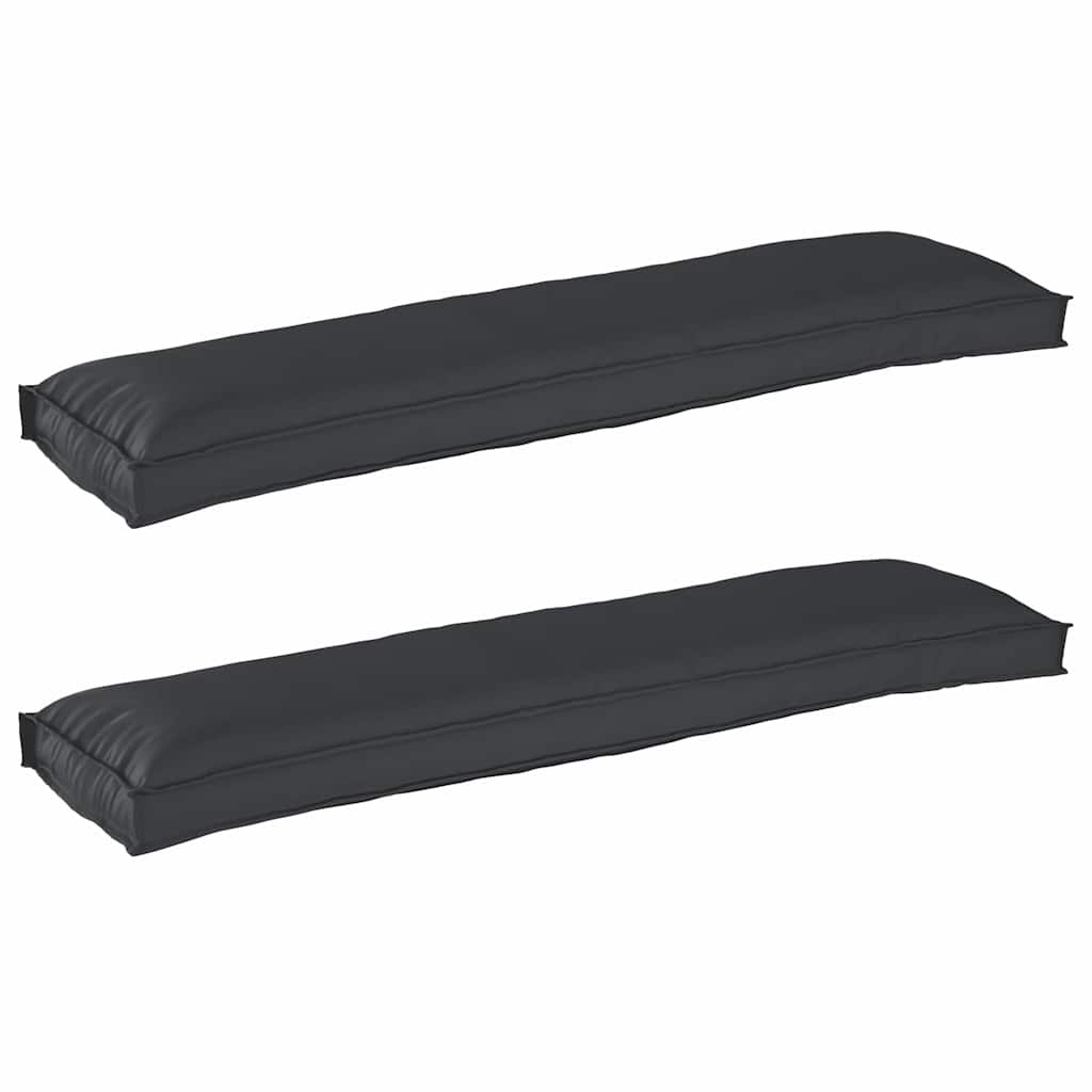 Pallet Cushions for Bench 2 pcs Black 150x40x8 cm Oxford Fabric - Casper Homes