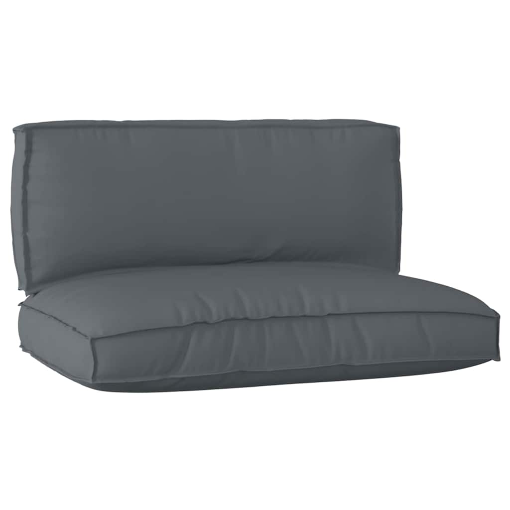 2 Piece Pallet Cushion Set Anthracite Oxford Fabric - Sid & Sam