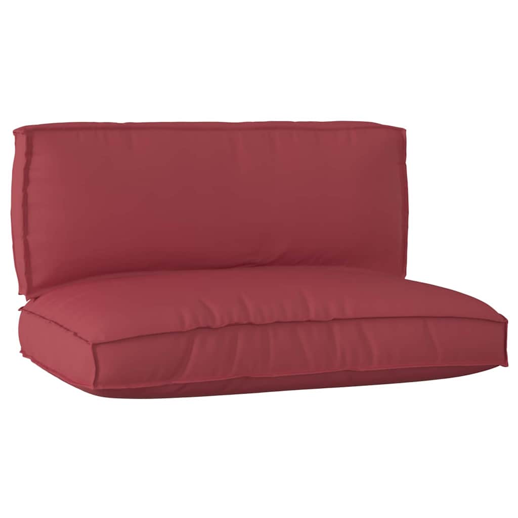 2 Piece Pallet Cushion Set Wine Red Oxford Fabric - Tyrell & Tyrell