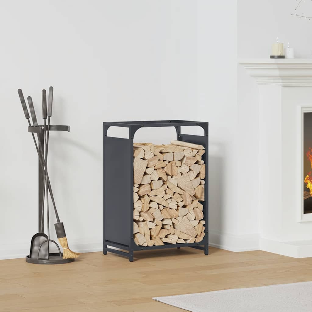 Firewood Rack Anthracite 44x28x65 cm Cold-rolled steel - Brittle & Co