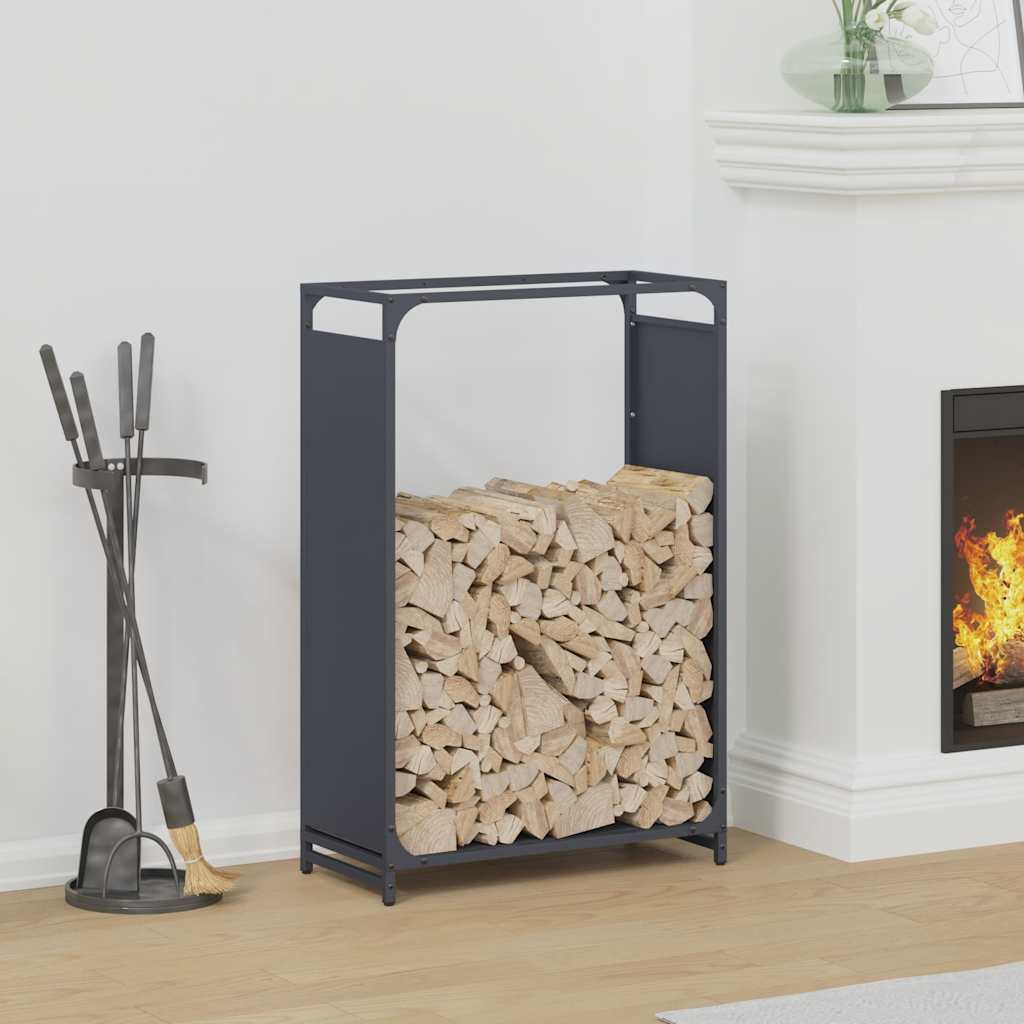 Firewood Rack Anthracite 60x28x90 cm Cold-rolled steel - Decor Base