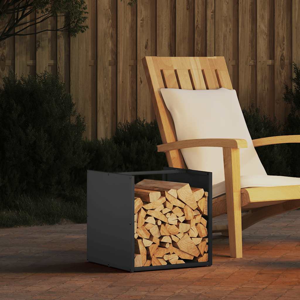Firewood Rack Anthracite 40x40x40 cm Cold-rolled steel - All Things Good