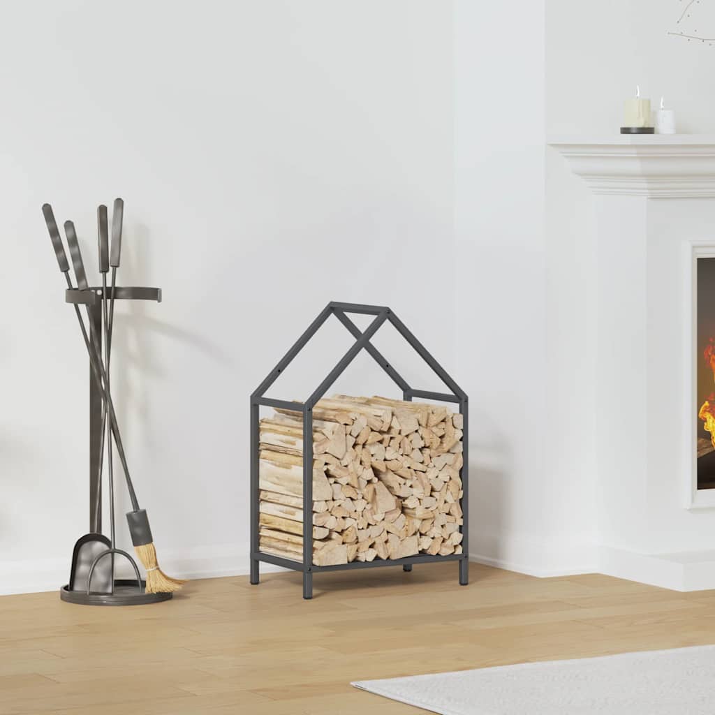 Firewood Rack Anthracite 40x25x60 cm Cold-rolled steel - All Things Good