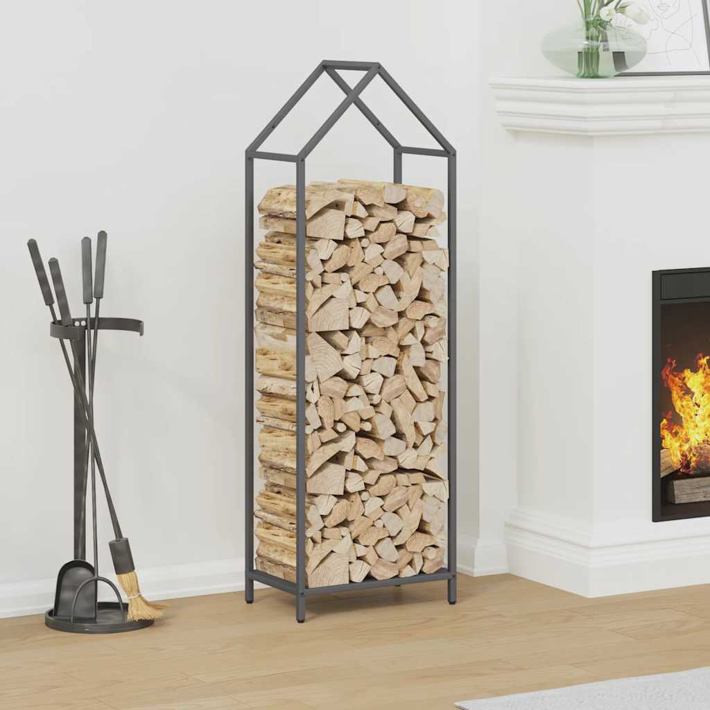Firewood Rack Anthracite 40x25x120 cm Cold-rolled steel - All Things Good
