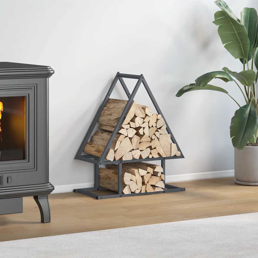 Firewood Rack Anthracite 50x25x60 cm Cold-rolled steel - Casper Homes