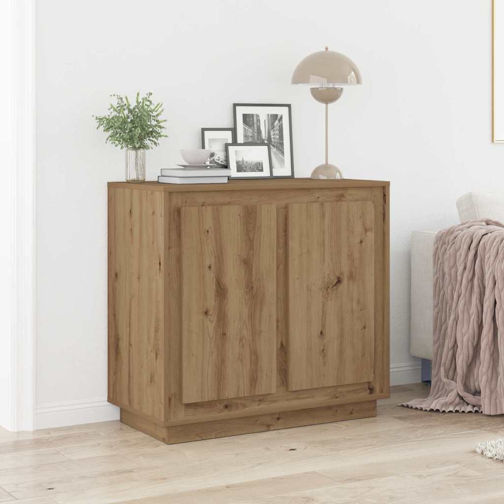 Sideboard Artisan Oak 80x34x75 cm Engineered Wood - Discount Dealers
