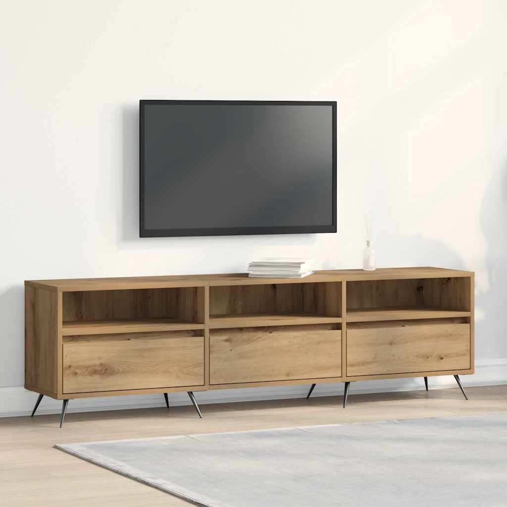 TV Cabinet Artisan Oak 150x30x44,5 cm Engineered Wood - Unbeatable Bargains