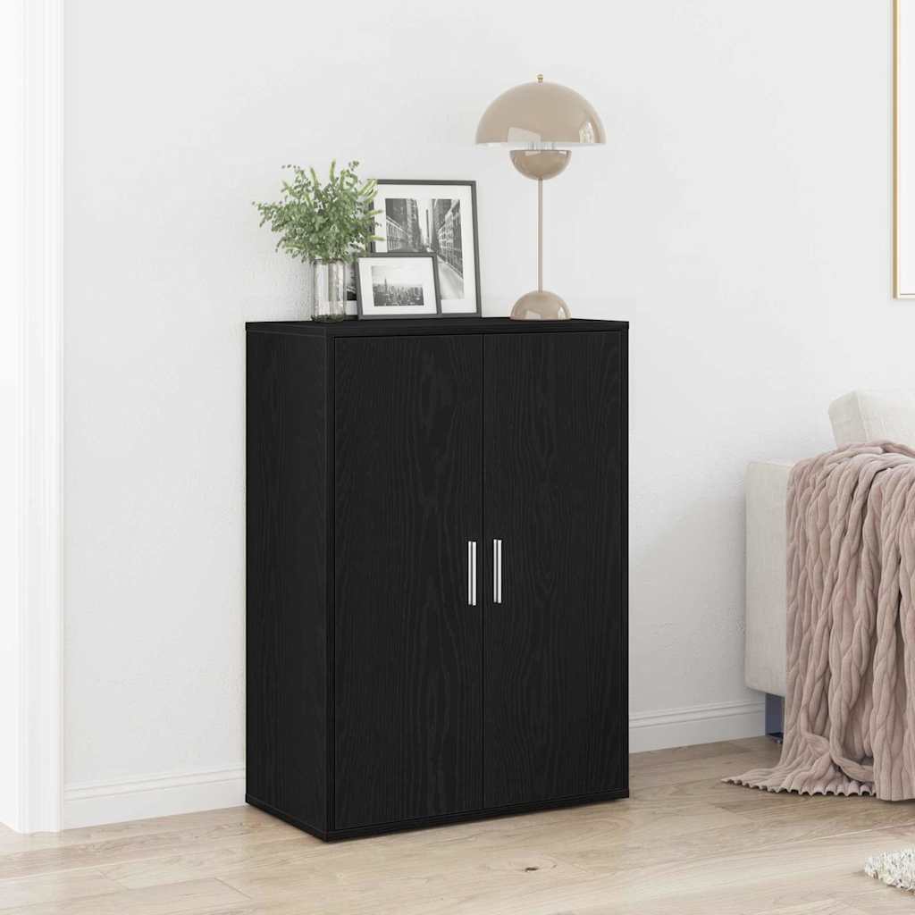 Sideboard Black Oak 60x31x84 cm Engineered Wood - Charlotte Dunes