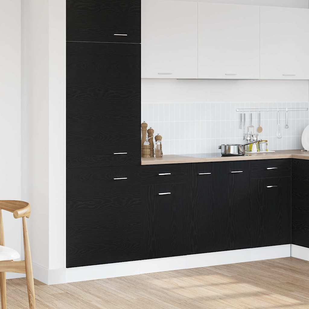 Drawer Bottom Cabinet - Black Oak, 40 x 46 x 81.5 cm, Made of Engineered Wood - Sid & Sam