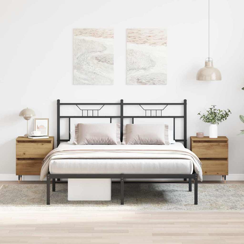 Bedside Cabinets 2 pcs Artisan Oak 40x35x50 cm Engineered Wood - Design Hut