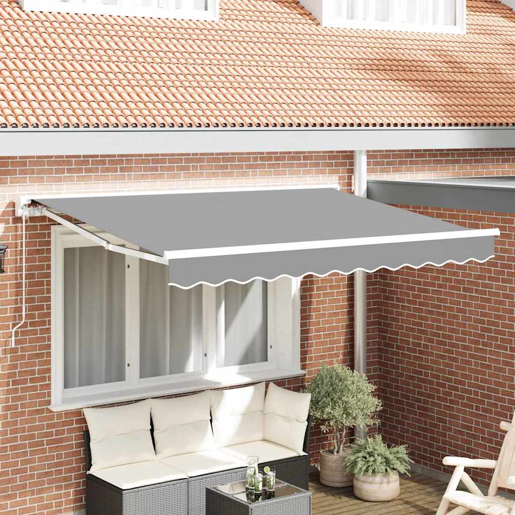 BEHAL Awning Frame Retractable 3x2 m Powder-coated Steel - White - Design Hut