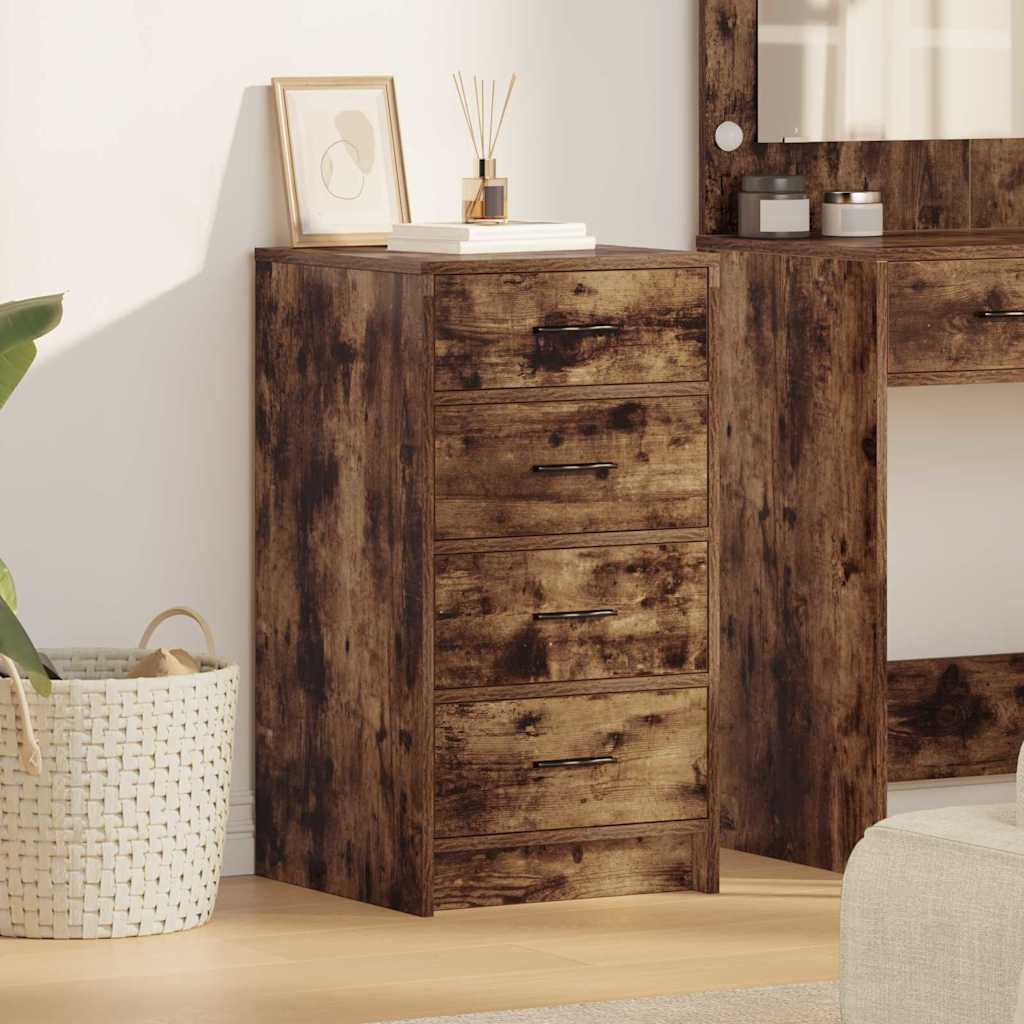 Sideboard Smoked Oak 40x41x75 cm Engineered Wood - Style and Chic