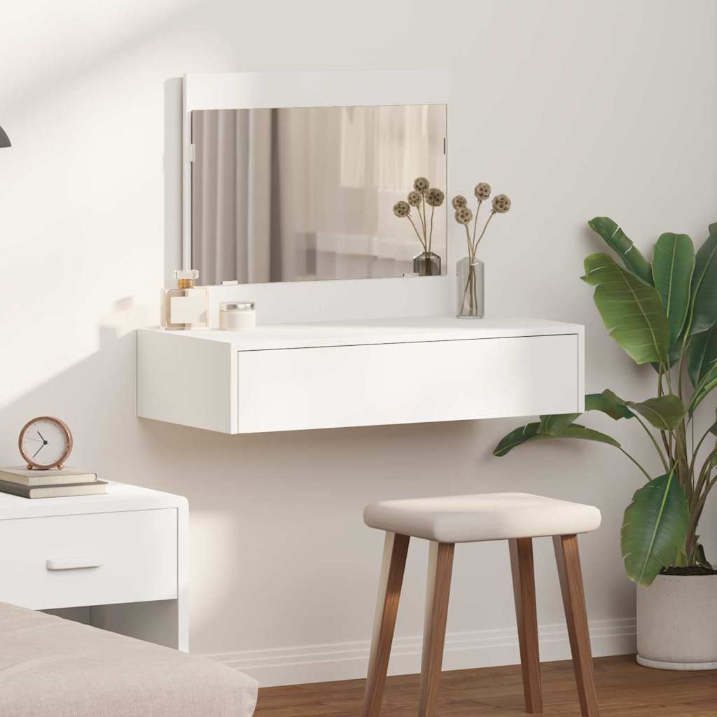 Wall Hanging Dressing Table White 83x40x70 cm - Style and Chic