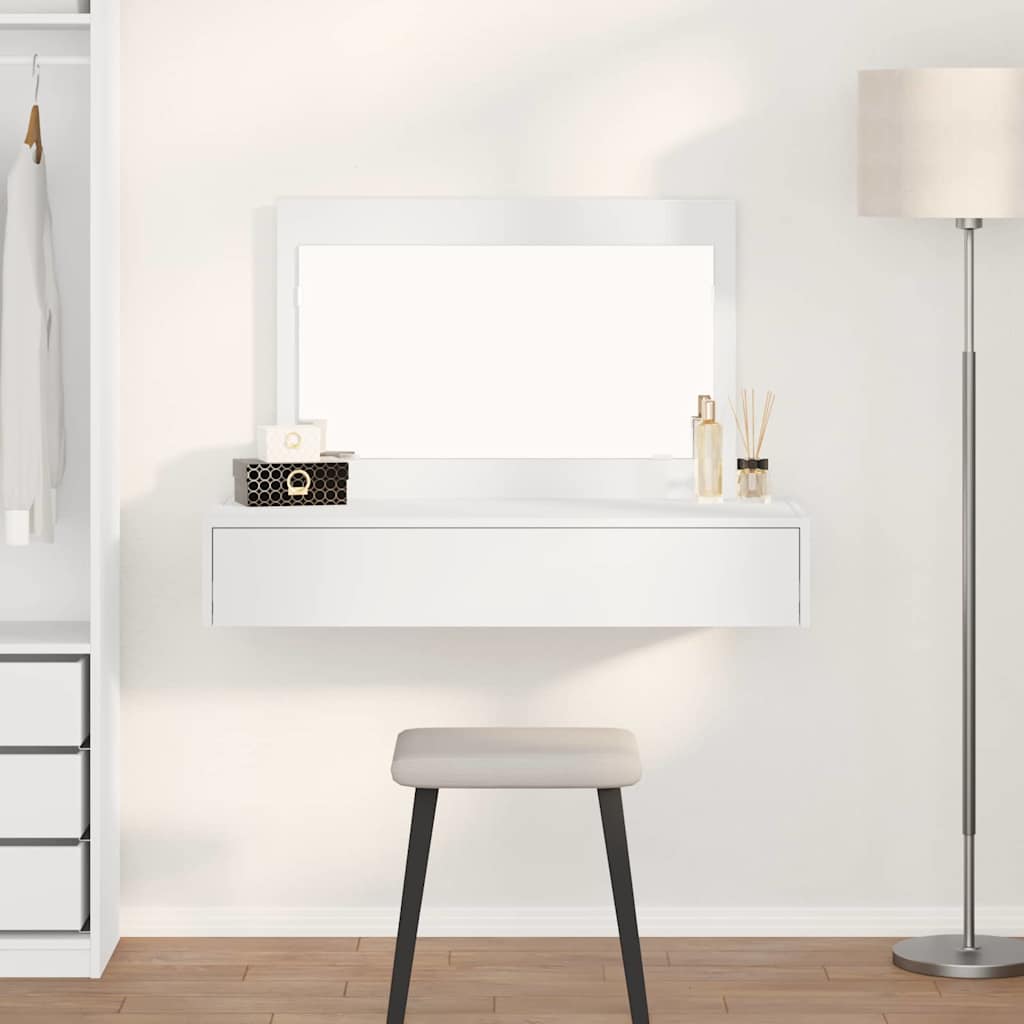 Wall Hanging Dressing Table White 100x40x70 cm - Casper Homes