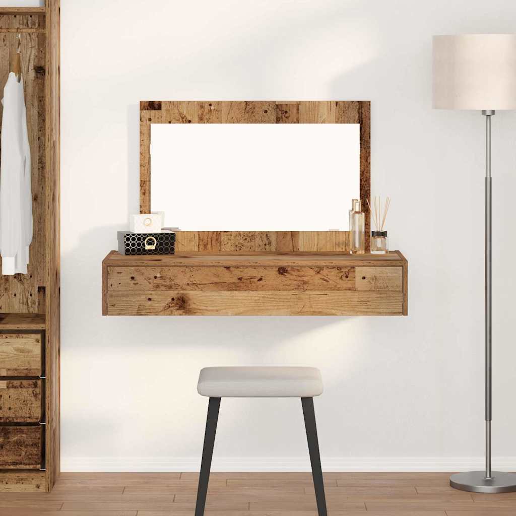 Wall Hanging Dressing Table - Vintage Wood - 100x40x70 cm - Discount Dealers