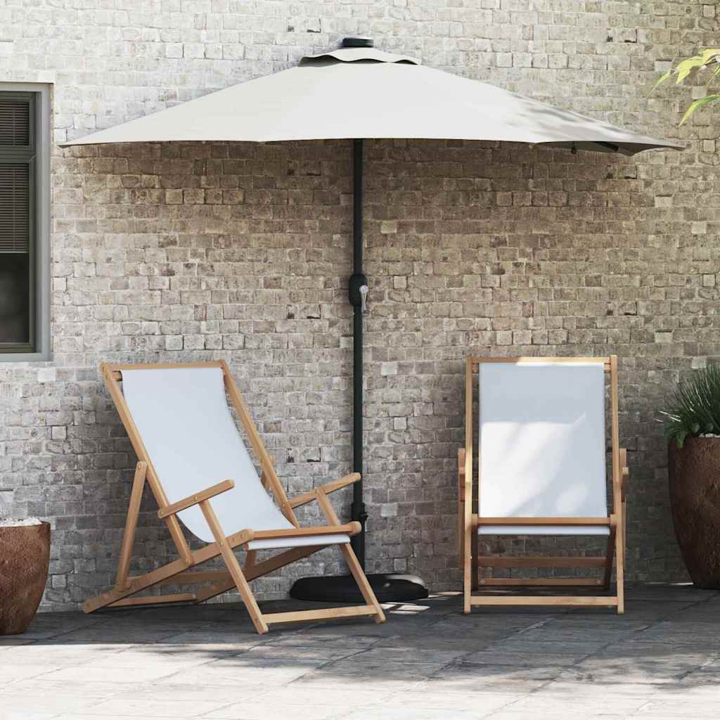 TAGLEN Garden Parasol Sand 294x150x223 cm Polyester and Steel - Charlotte Dunes