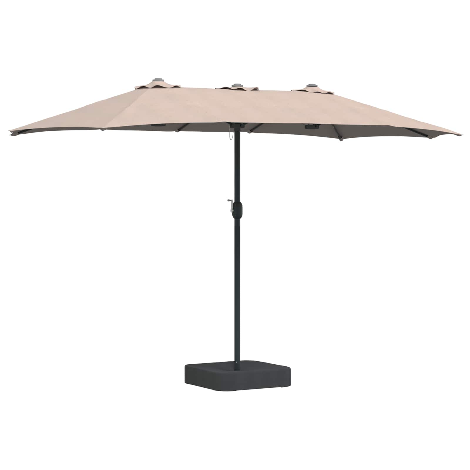 TAGLEN Garden Parasol Taupe 385x209x244 cm Polyester - Charlotte Dunes