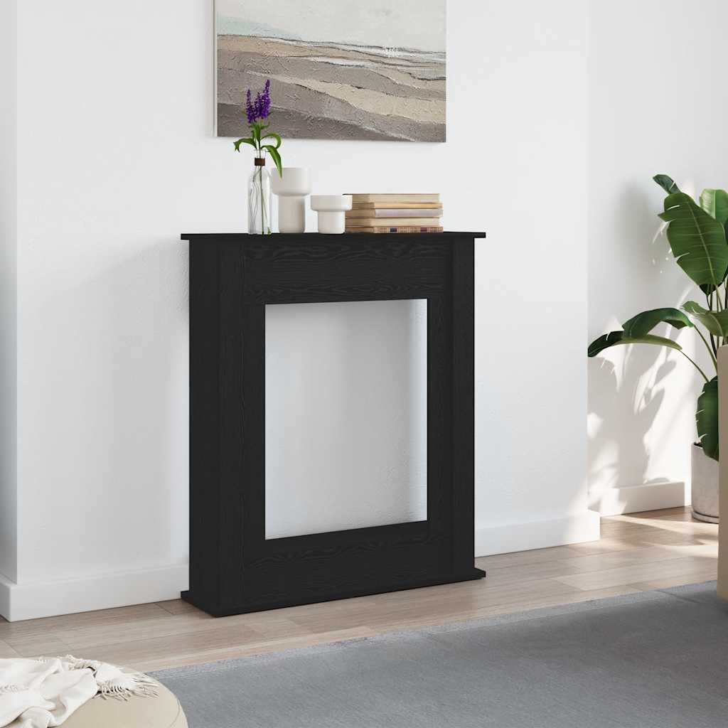 REHAL Fireplace Surround 75x20x87.5 cm Wooden - Black Oak - Design Hut