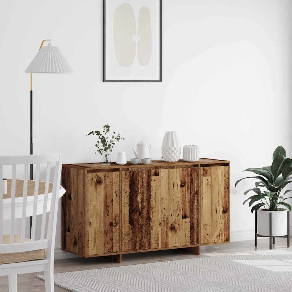 Old Wood Sideboard Old wood Solid reclaimed wood 135 x 41 x 75 cm - The Home Maker