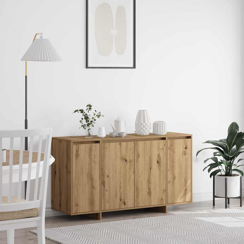Oak Sideboard Artisan Oak Wood Composite 135 x 41 x 75 cm - Sid & Sam