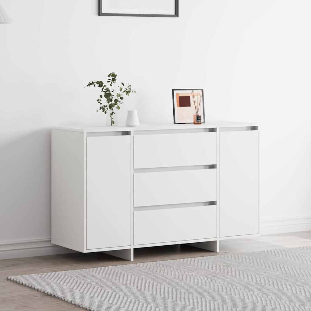 Sideboard White 120x41x75 cm Engineered Wood - Sid & Sam