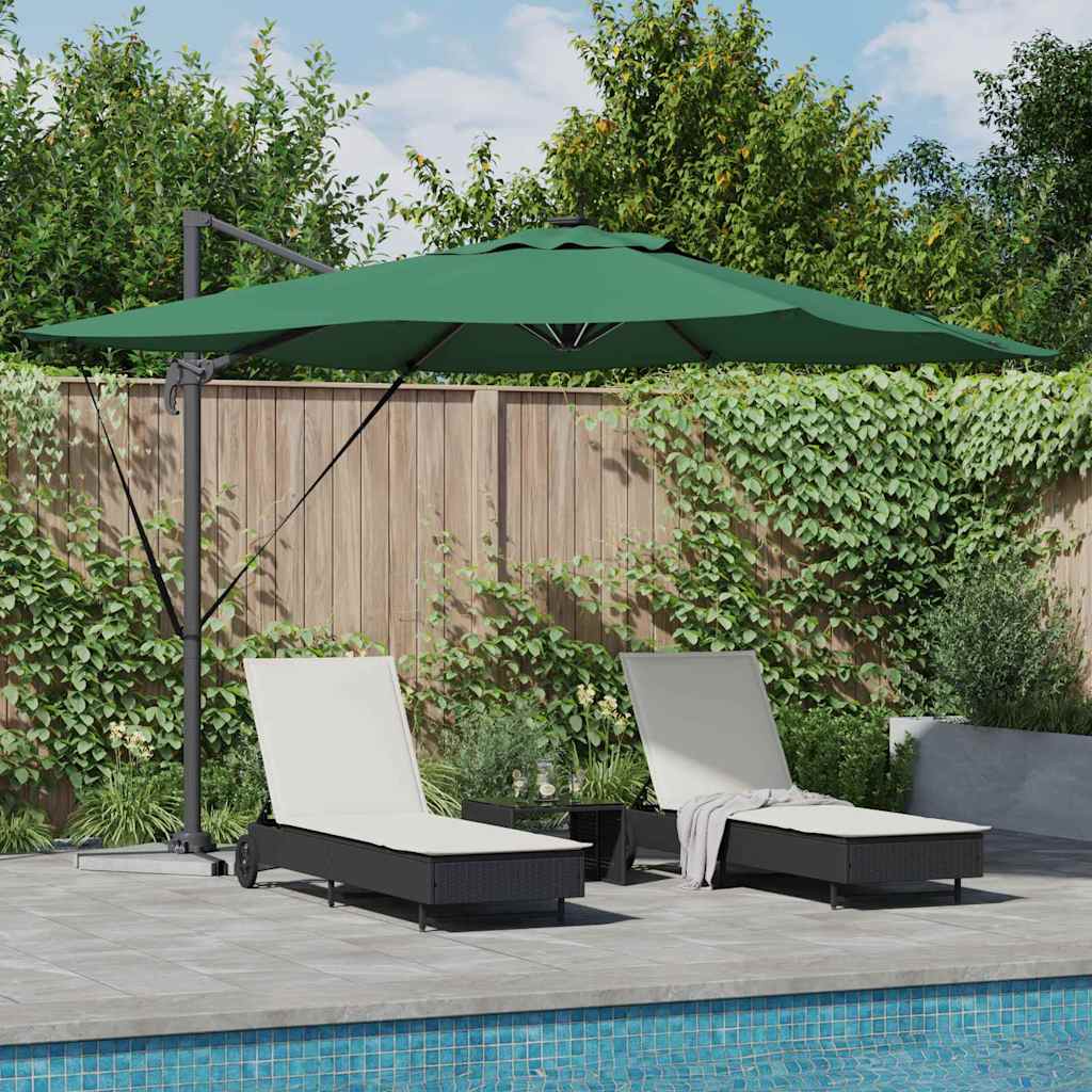 SERIDG Umbrella 286x284x270 cm and Polyester Aluminium - Green - Charlotte Dunes