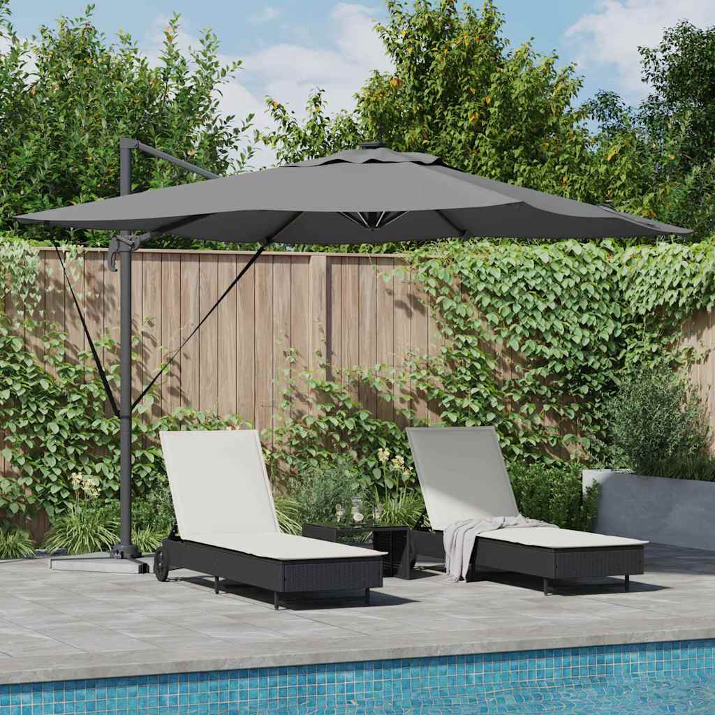 SERIDG Umbrella Antraciet 286x284x270 cm and Polyester Aluminium - Charlotte Dunes