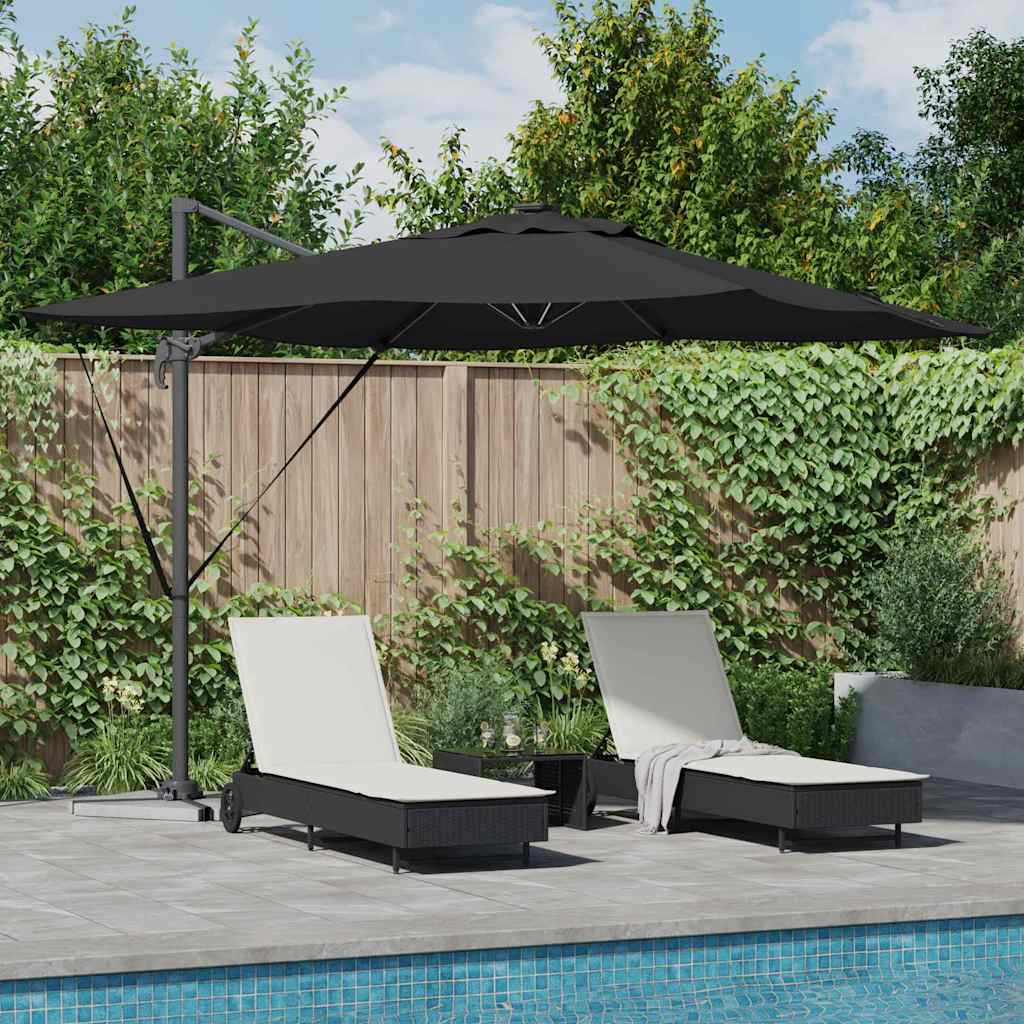 SERIDG Umbrella 286x284x270 cm and Polyester Aluminium - Black - Charlotte Dunes