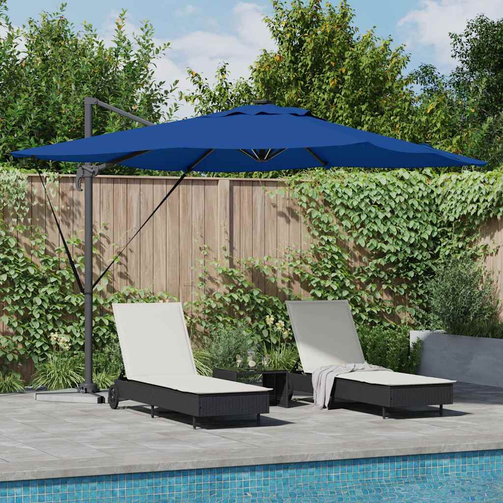 SERIDG Umbrella Azure 286x284x270 cm and Polyester Aluminium - Blue - Charlotte Dunes