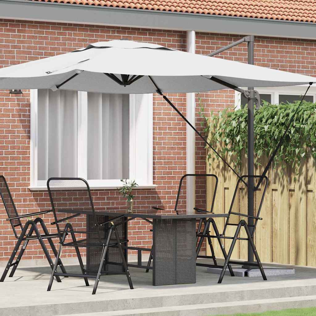 SERIDG Roma Parasol 286x284x265 cm and Polyester Aluminium - Beige - Charlotte Dunes