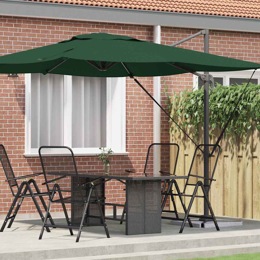 SERIDG Roma Parasol 286x284x265 cm and Polyester Aluminium - Green - Charlotte Dunes