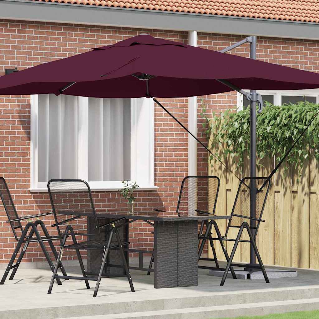 SERIDG Umbrella Bordeaux 351x250x260 cm - Red - Charlotte Dunes