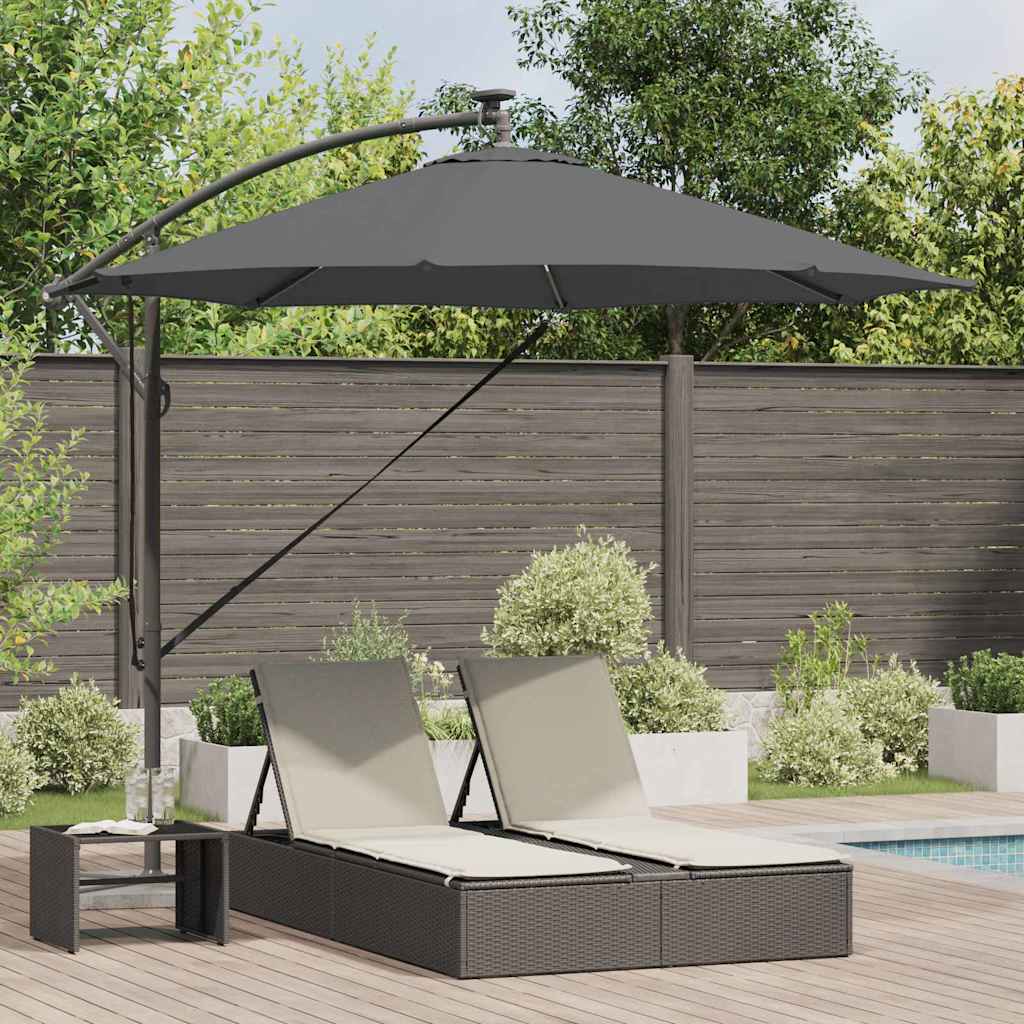 SERIDG Umbrella Anthracite 294x294x248 cm Polyester and Aluminium - Charlotte Dunes