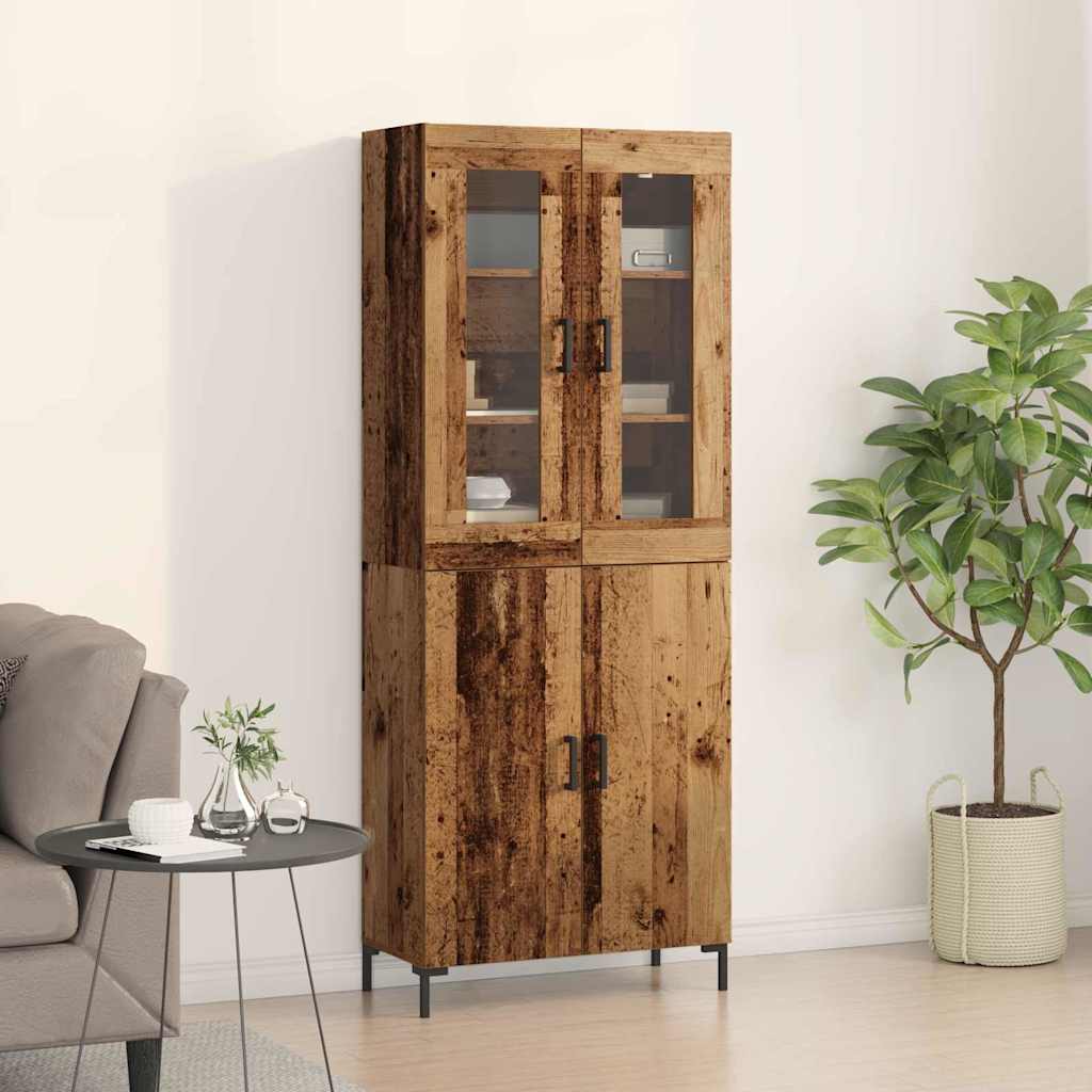 Sideboard with Wall Cabinet Old Wood Engineered Wood - Design Hut