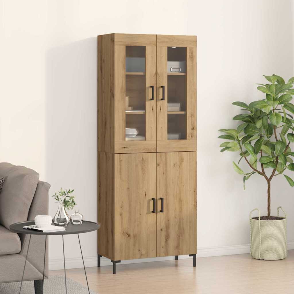 Sideboard with Wall Cabinet Artisan Oak Engineered Wood - Decor Base